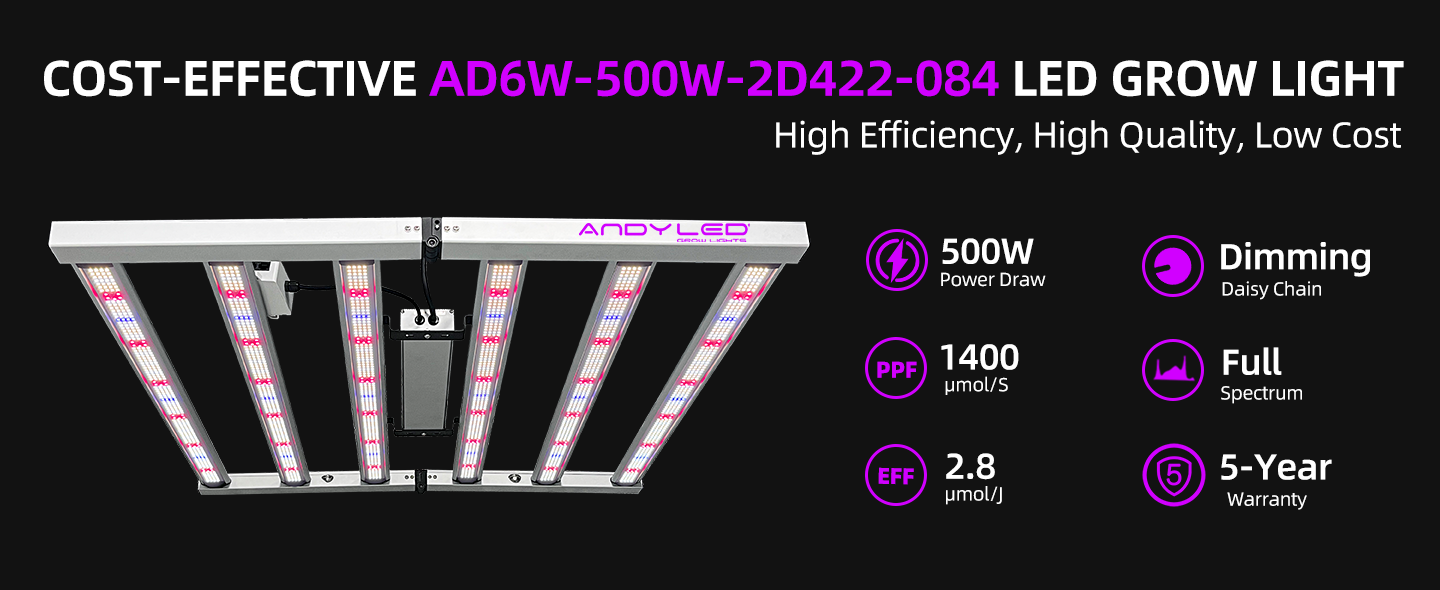 500W 3x3ft LED Grow Light-AD6W-500W-2D422-084