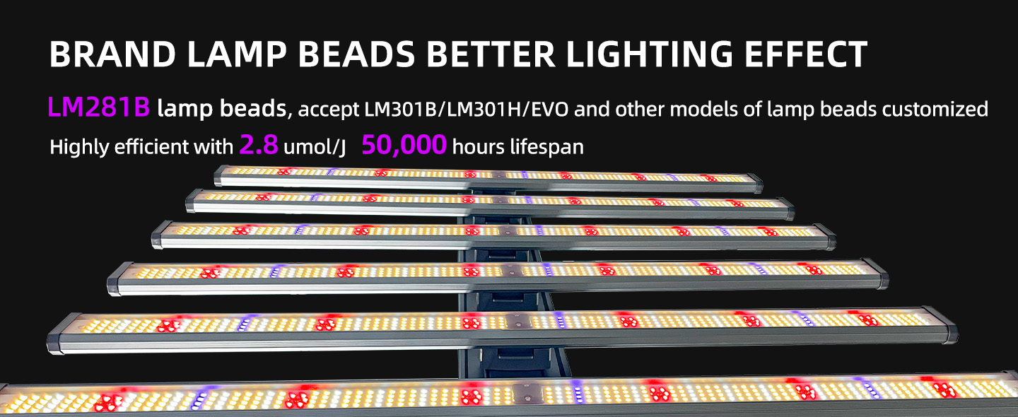 500W 3x3ft Detachable LED Grow Light-AD6-500W-D30-084